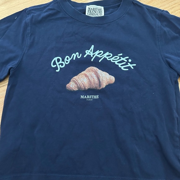 Marithé François Girbaud Navy Graphic Tee - Picture 1 of 2